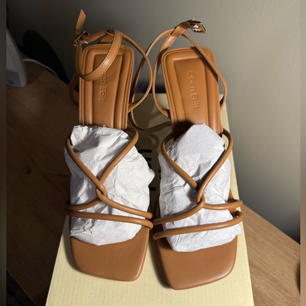 Tan Strappy Sandals